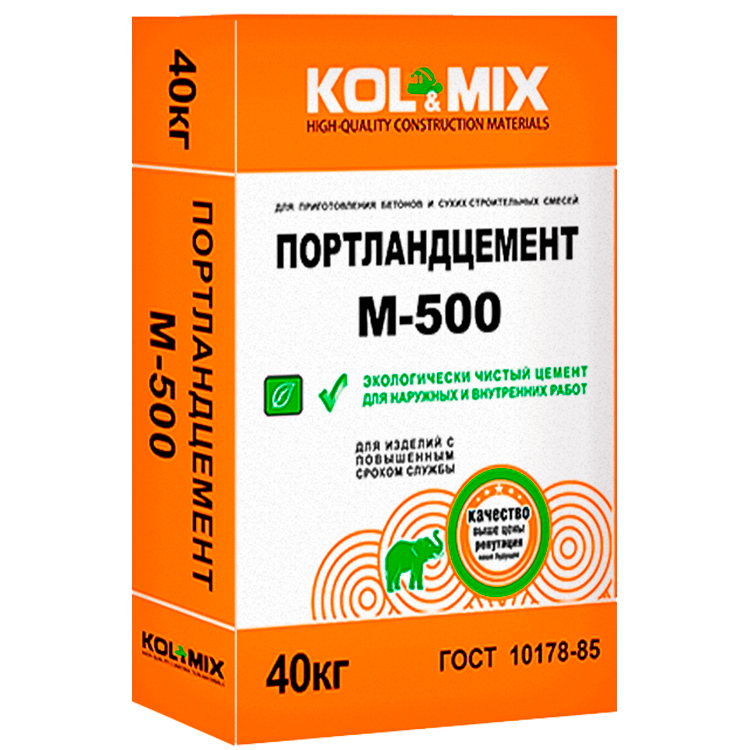 Портландцемент М-500 Kol&Mix (40кг)