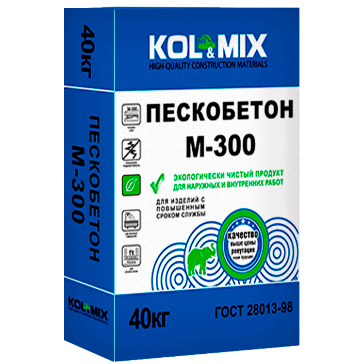 Пескобетон М-300 Kol&Mix (40кг)