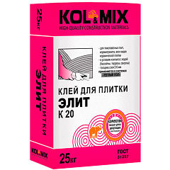 Клей для плитки Элит K20 Kol&Mix 25кг